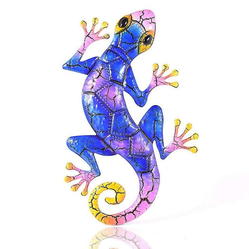 Metal Gecko Yard Garden Outdoor Iron Statues Home-garden Ornaments -3