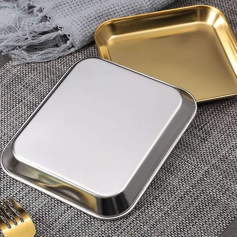 Square Plate Buffet Plate Fruit Plate Barbecue Plate Commercial, C