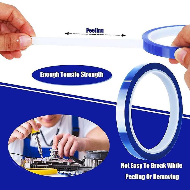 4 Rolls 10mmx33m Blue Heat Tape Transfer for Heat Sublimation Press