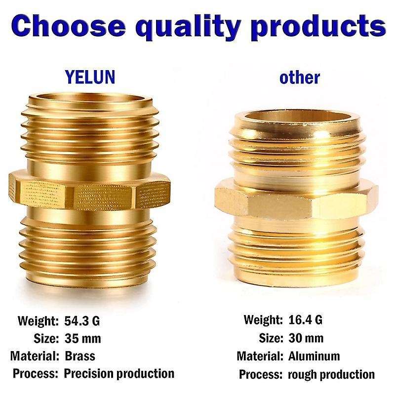 Solid Aluminum Alloy Garden Hose Fittings Connectors Adapter