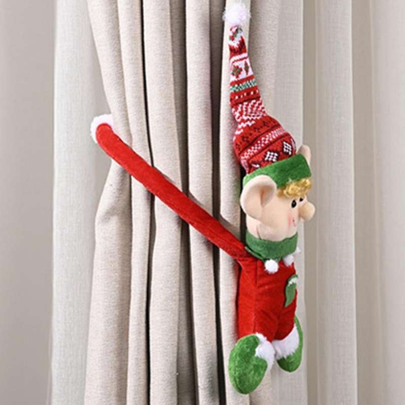 Christmas Decoration Plush Elf Doll Christmas Tree Hanging Ornament A