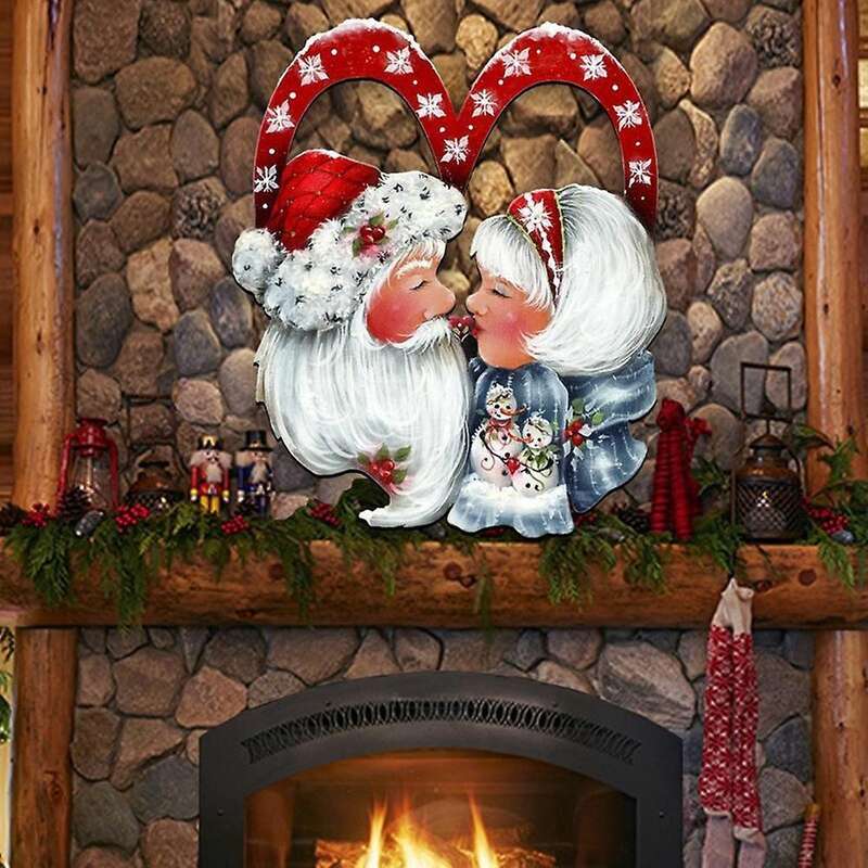 Wreath Valentine's Day Welcome Front Door Decoration