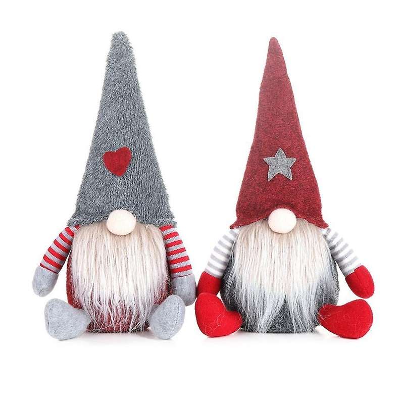 Christmas Faceless Elf Dwarf Family Decoration Holiday Gift Red Hat