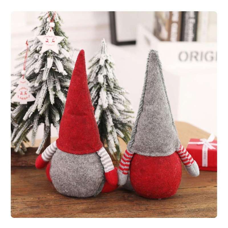 Christmas Faceless Elf Dwarf Family Decoration Holiday Gift Red Hat