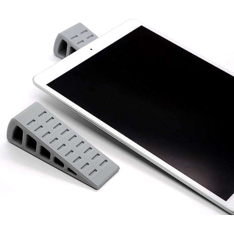 Laptop Stand Desktop Non-slip Stand Ultra-compact Stand 2 Pcs (gray)