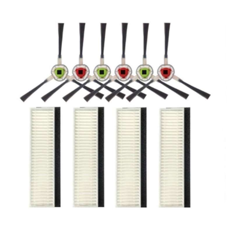 Side Brush Hepa Filter Kit Replacement for Ecovacs Dk35 Dk33 Dk45