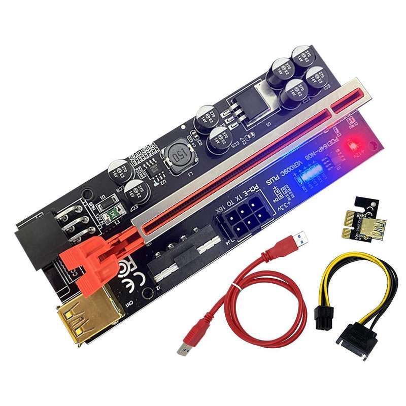 Ver009 Plus Sata Card Adapter with Led Light 8 Solid Capacitors