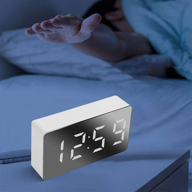 Led Digital Alarm Time Night Lcd,desktop Usb 5v/no Battery Home Decor