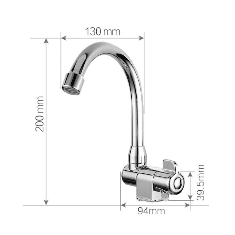 Caravan Boat 360 Degree Rotation Copper Basin Cold Water Faucet Tap