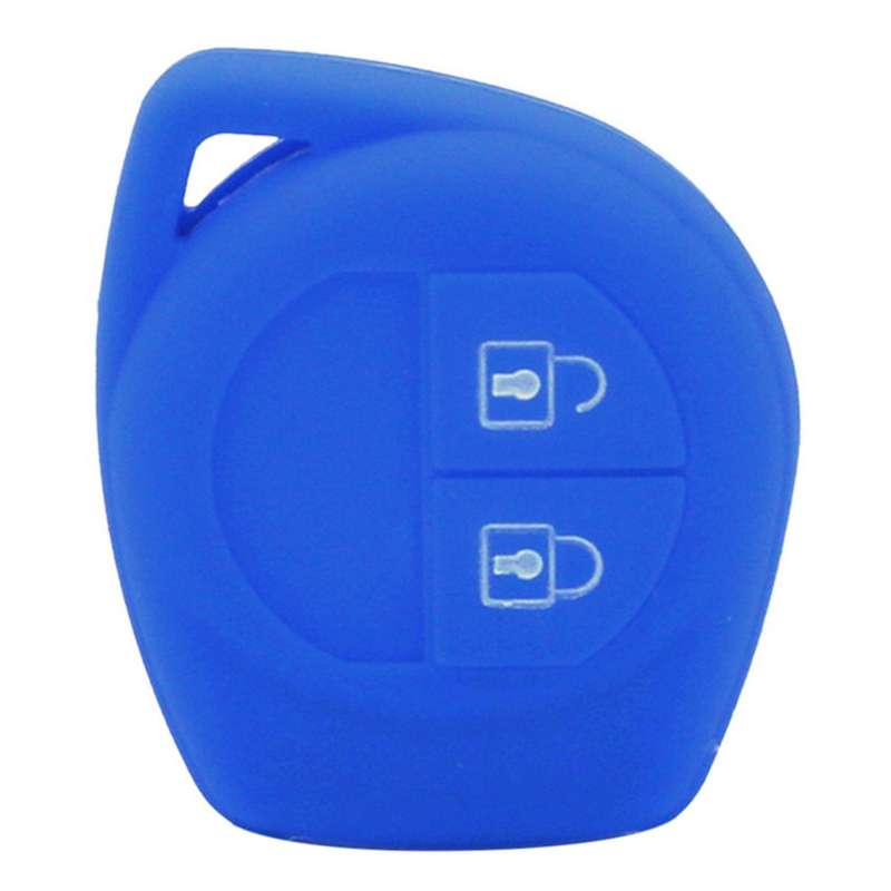 Silicon Car Key Cover for Suzuki Sx4 Swift Grand Vitara, Blue