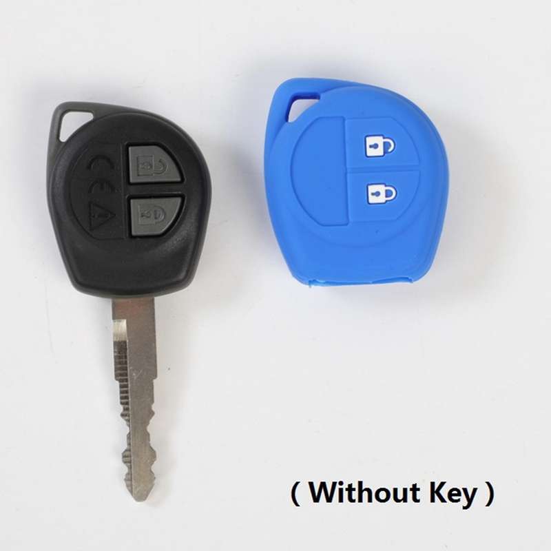 Silicon Car Key Cover for Suzuki Sx4 Swift Grand Vitara, Blue
