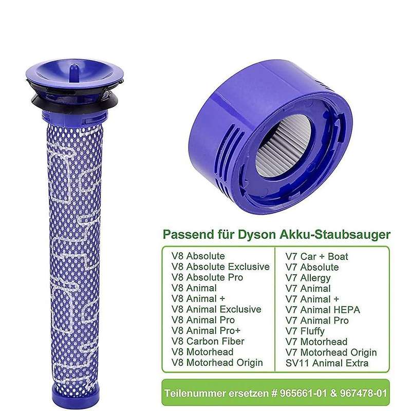 Replacement Filter for Dyson V8 V7 Animal and Absolute Cordless