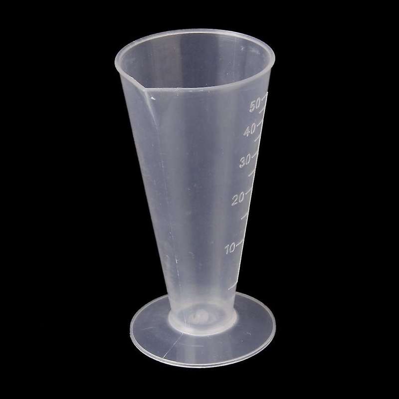 2x 50ml Kchenlabor Kunststoffmessbecher Messbecher