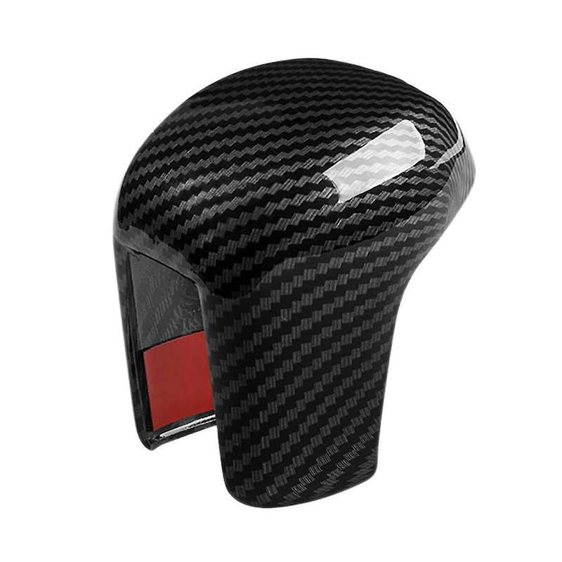 Black Carbon Fiber Car Gear Shift Knob Cover for Honda Civic 2022