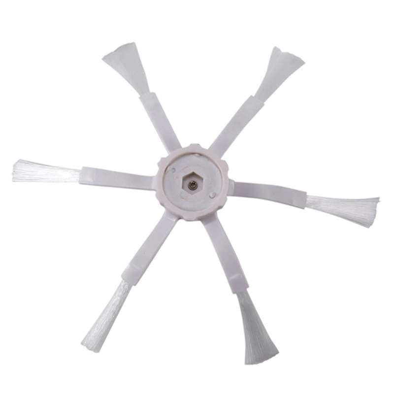 8x White 6 Arms Side Brush for Xiaomi 1s Mi Robot 2 Roborock S50 S51