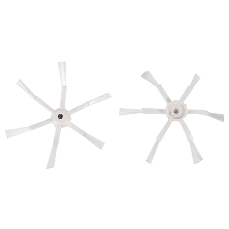 8x White 6 Arms Side Brush for Xiaomi 1s Mi Robot 2 Roborock S50 S51