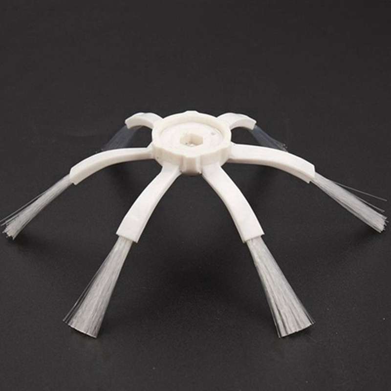 8x White 6 Arms Side Brush for Xiaomi 1s Mi Robot 2 Roborock S50 S51