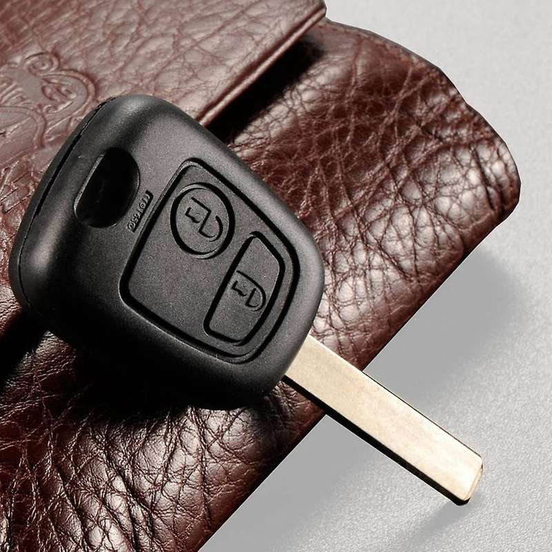 Coque Cle Plip Pour Telecommande Voiture Peugeot 2 Boutons Fob Case