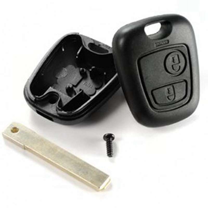 Coque Cle Plip Pour Telecommande Voiture Peugeot 2 Boutons Fob Case