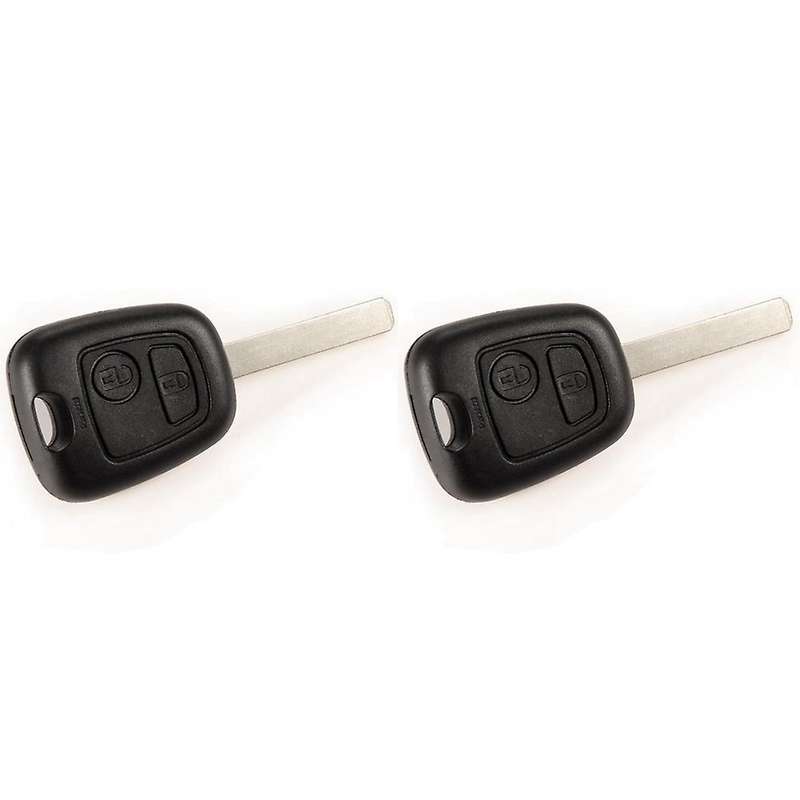 Coque Cle Plip Pour Telecommande Voiture Peugeot 2 Boutons Fob Case