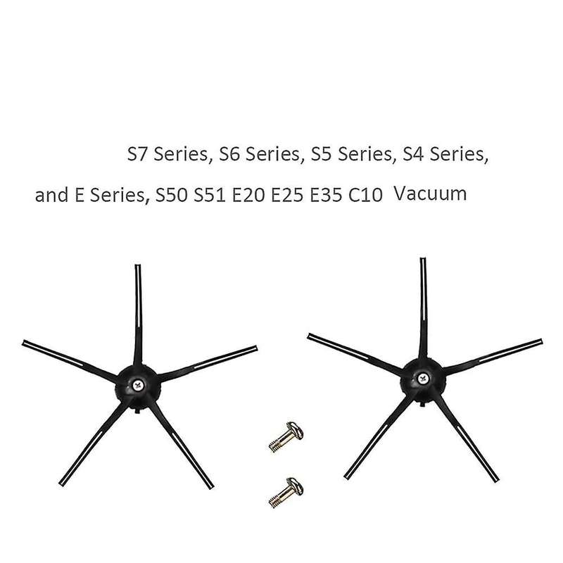 6pcs Side Brushes Parts for Roborock S7 Series, S6 Series, S5 Series