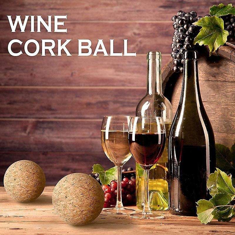2 Pieces Wooden Cork Stopper, for Wine Carafe Bottle 2.4 Inch/ 6.1 Cm