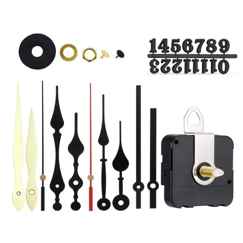 Quartz Diy Clock Movement 4 Pairs Mechanism Kit for Diy Clock Repair