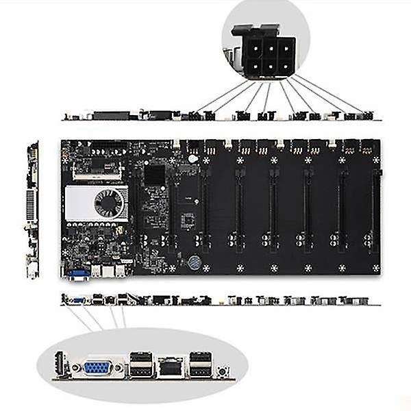 Btc-37 Mining Machine Motherboard 8-cpu Graphics Card Slot Pci-e 16x