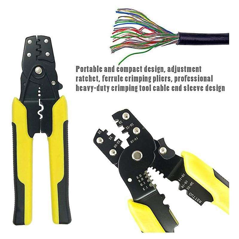 1pcs Crimp Tool Crimper Plier Wire Crimpers Adjustable Crimping Range