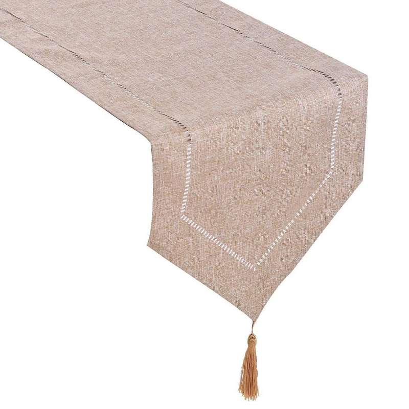 Table Runner with Tassels 14 X 72 Inches for Everyday Dining Wedding