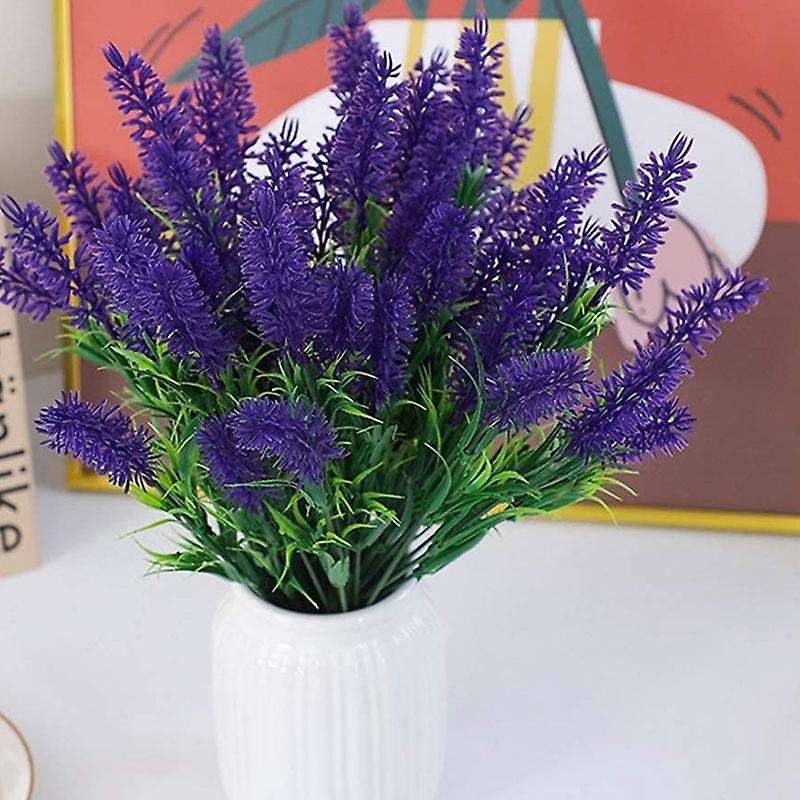10 Bundles Artificial Flowers-lavender Flowers, Fake Flowers, C