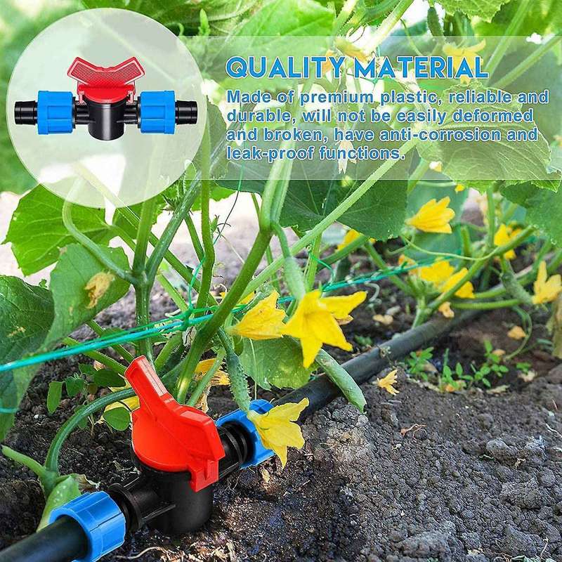 Drip Irrigation Fitting Kit,1/2 Inch Universal for 16-17 Mm Tubing -b