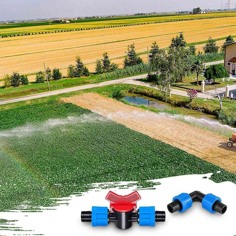 Drip Irrigation Fitting Kit,1/2 Inch Universal for 16-17 Mm Tubing -b