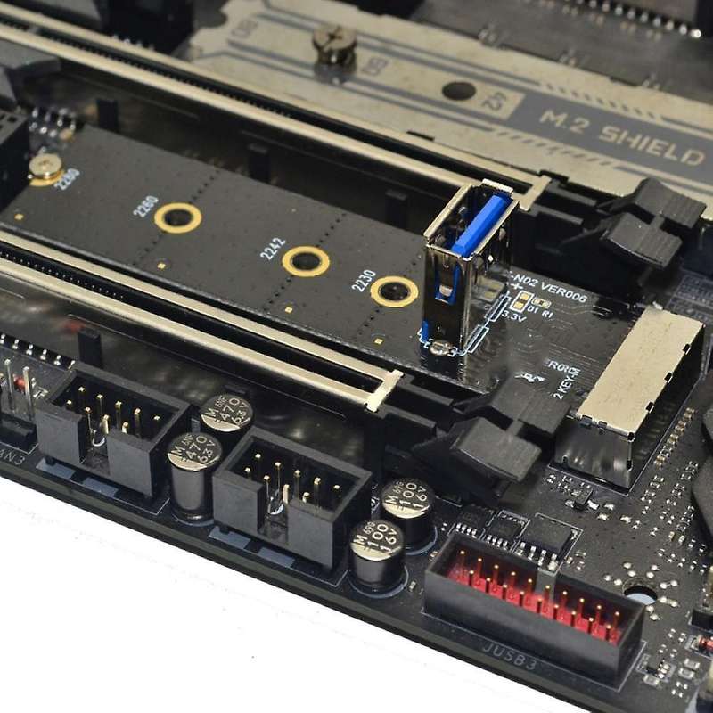M.2 to Pci-e X16 Slot Adapter Card Ngff Riser Card for Miner Mining