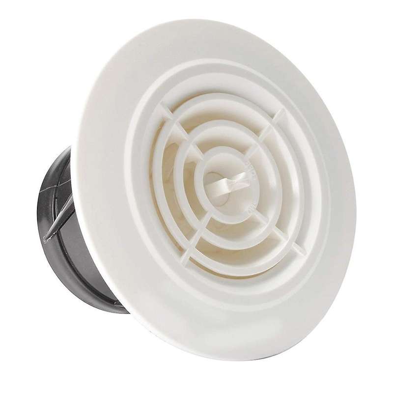 116mm Round Air Vent Abs Louver White Grille Cover for Bathroom