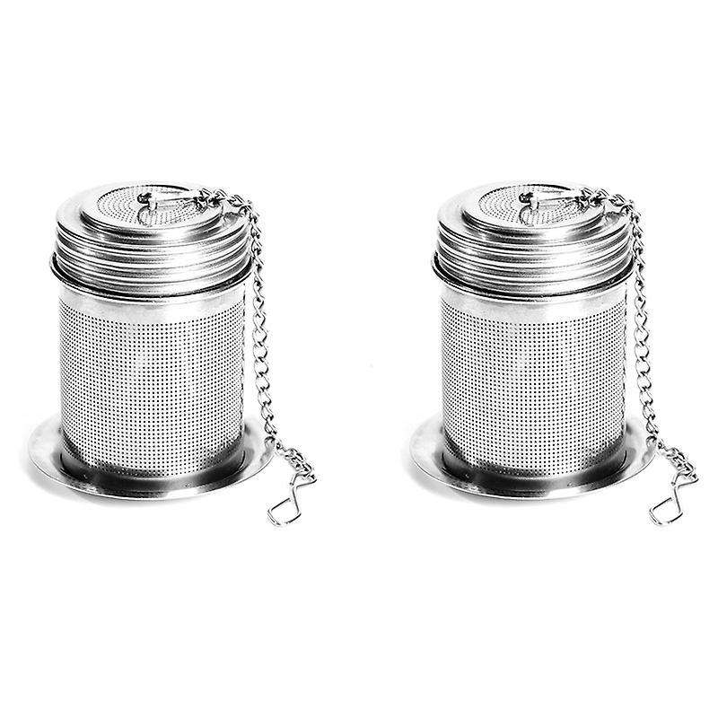 Stainless Steel Tea Infusers for Loose Tea with Chain Hook & Saucer