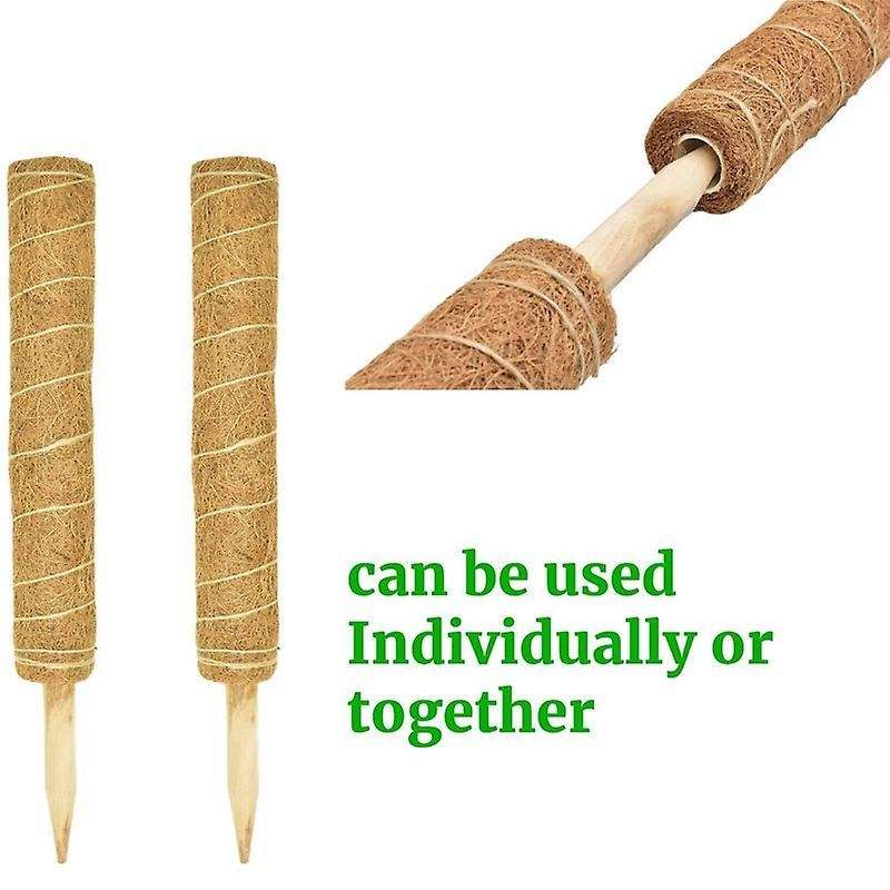 2pcs 17 Inch Coco Coir Totem Poles-supports Indoor Plants