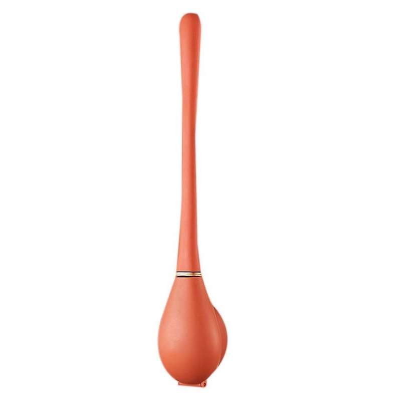 Silicone Toilet Brush with Bracket Set Wall-mounted Long-handled C