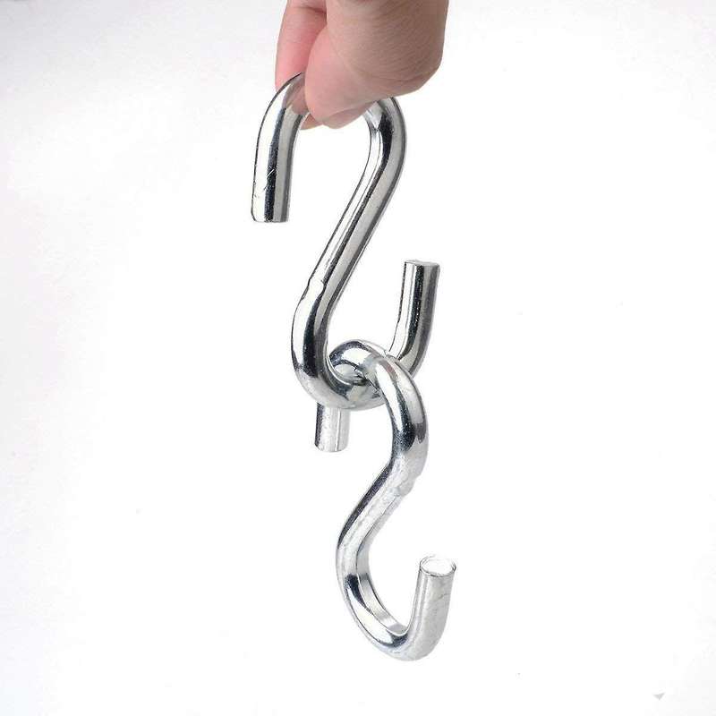Heavy Duty S Hooks Ultra Thick Hammock Hooks Galvanized , Pack Of 2