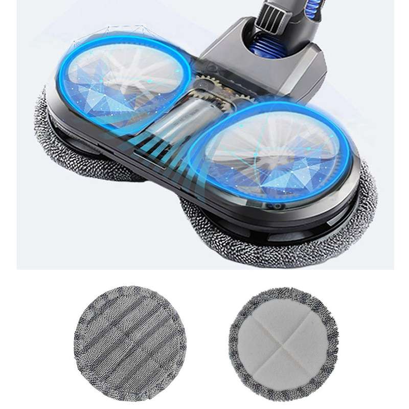 2pcs Microfiber Mop Cloth for Dyson V6 V7 V8 V10 V11 Vacuum Cleaner