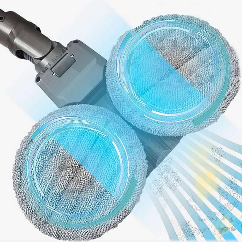 2pcs Microfiber Mop Cloth for Dyson V6 V7 V8 V10 V11 Vacuum Cleaner