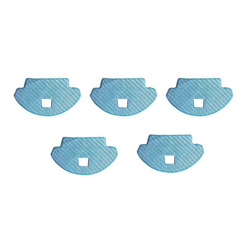 5 Pcs Robot Sweeping Robot Microfiber Mop Pad for Ecovacs
