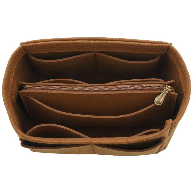 Home Storage Bag Felt Insert Bag Makeup Organizer Coffee M