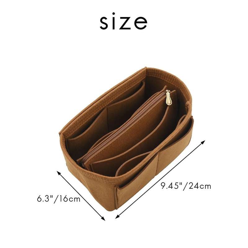 Home Storage Bag Felt Insert Bag Makeup Organizer Coffee M