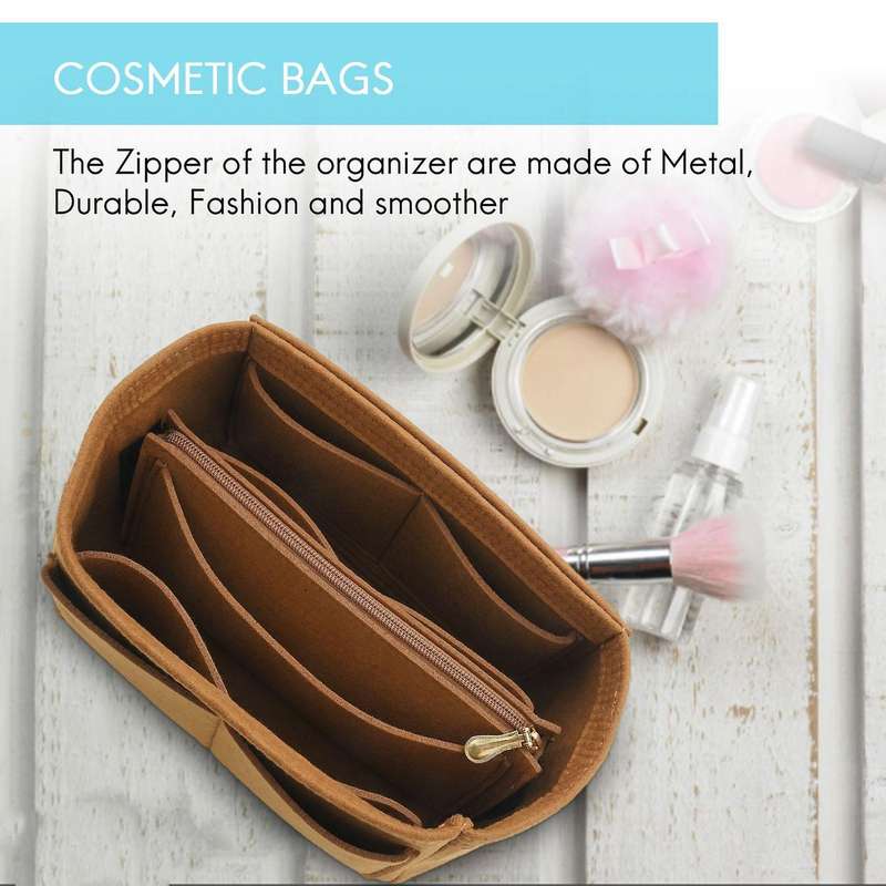 Home Storage Bag Felt Insert Bag Makeup Organizer Coffee M