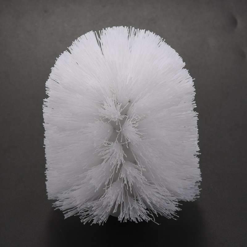 Plastic Toilet Cleaning Brushes Head Holders White (4x White Heads)