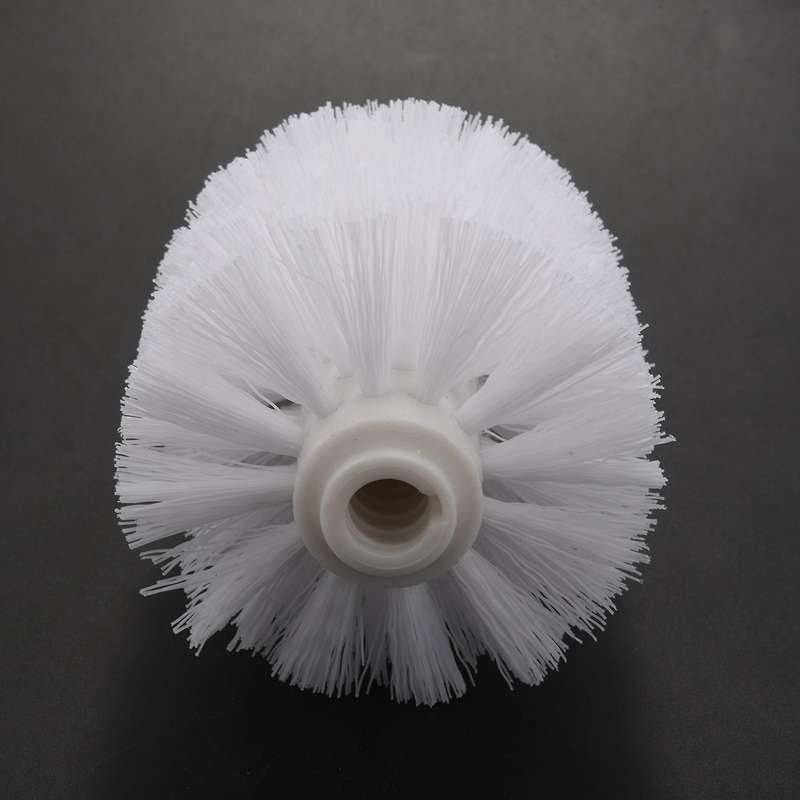 Plastic Toilet Cleaning Brushes Head Holders White (4x White Heads)