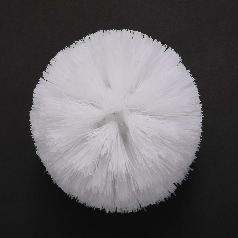 Plastic Toilet Cleaning Brushes Head Holders White (4x White Heads)
