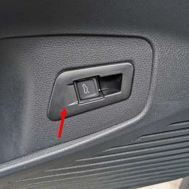 Carbon Fiber Car Tailgate Switch Trunk Control Button Cover