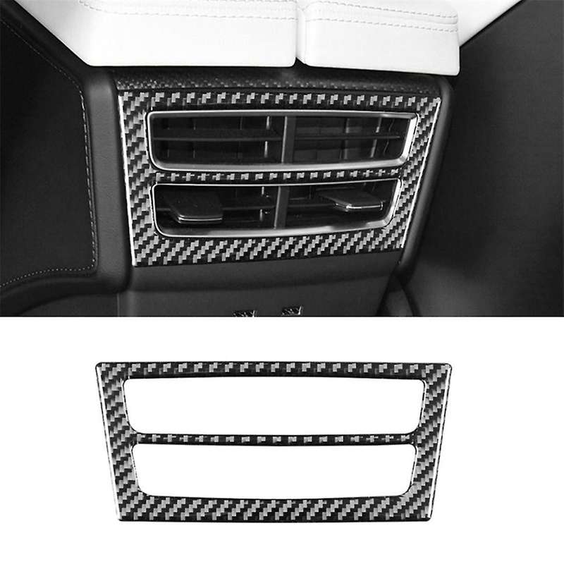 For Tesla Model X 2014-2022 Carbon Fiber Rear Air Vent Outlet Panel